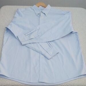 L.L. Bean Pale Blue Cotton Oxford Cloth Shirt (Button Down Collar) 17 - 34